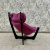 Кресло для отдыха Неаполь Модель 8 (Венге-эмаль/Ткань Фиолетовый Verona Cyklam)