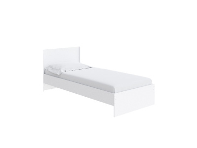 Кровать Лаванда 0.9 (Шагрень белый) 