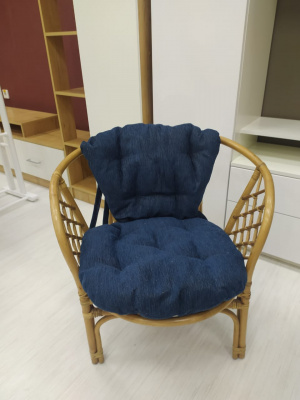 Подушка для кресла Bahama П (Ткань синяя)